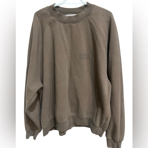Fear of God Other - Fear of God Taupe/Brown Oversized Crewneck Sweatshirt